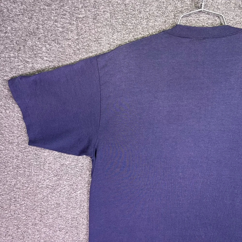 Vintage 80s Run for the Kids Shirt Unisex L Purple Single Stitch Charity Retro